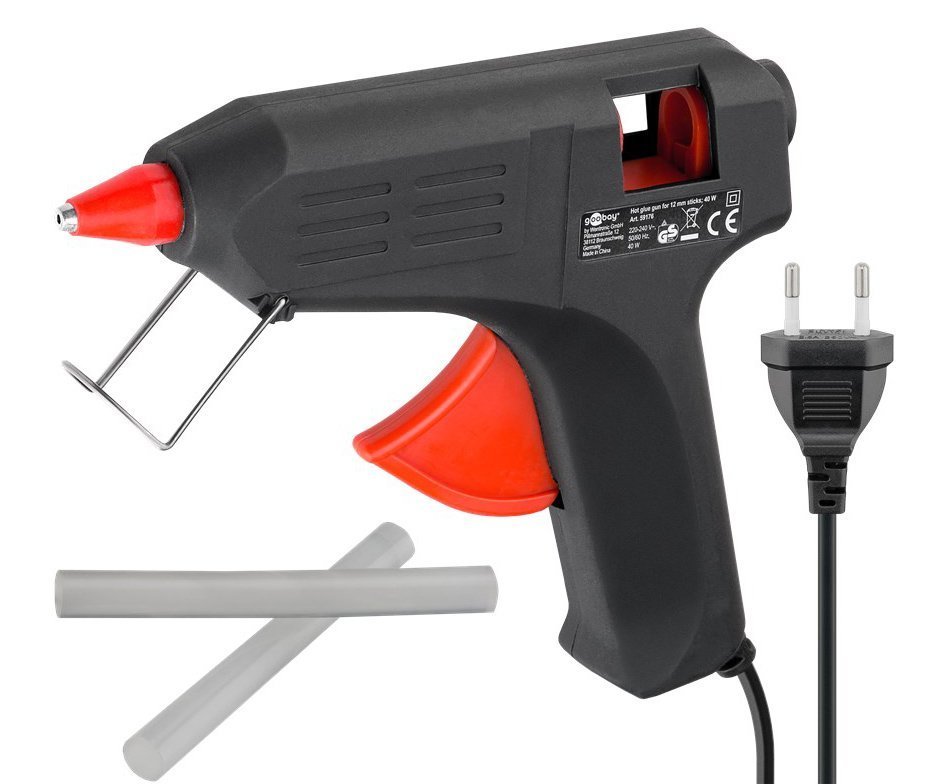 GOOBAY θερμικό πιστόλι σιλικόνης , 20W, 11-12mm, μαύρο 2182