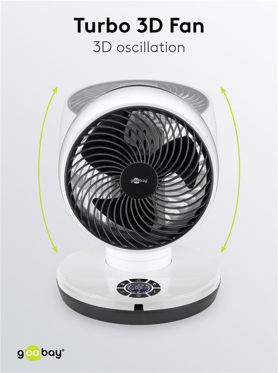 GOOBAY ανεμιστήρας δαπέδου με χειριστήριο, 23cm, 70W, λευκός 9325 - Image 7