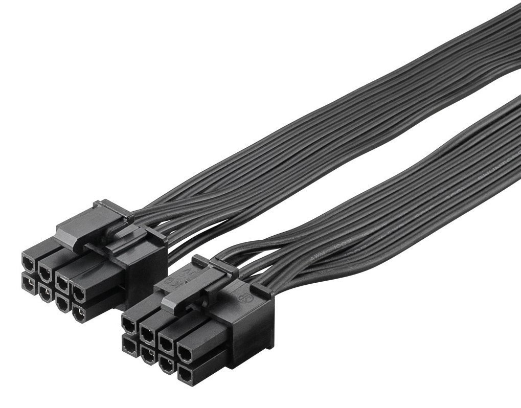 GOOBAY καλώδιο 8 pin σε 2x 6+2 pin PCIe , 23cm, μαύρο 7316 - Image 3