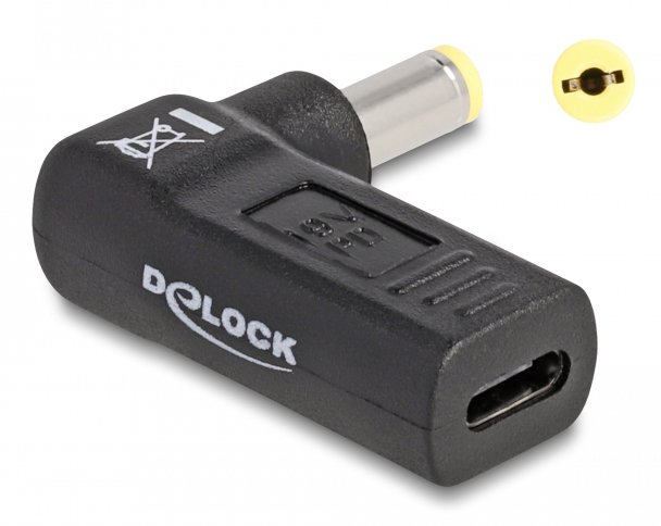 DELOCK αντάπτορας τροφοδοσίας  USB-C σε Acer 5.5x1.7mm, 90°, μαύρος 3933