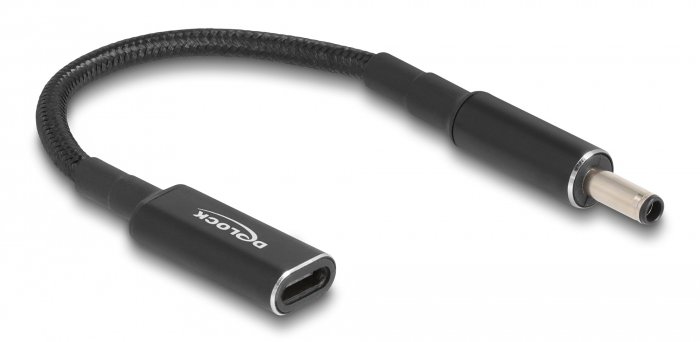DELOCK καλώδιο τροφοδοσίας , USB-C σε Dell 4.5x3.0mm, 15cm, μαύρο 4746