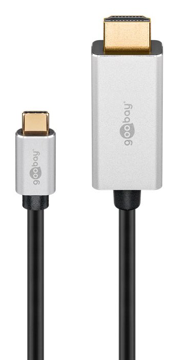 GOOBAY καλώδιο USB-C σε HDMI , HDR, 8K, 4K/120Hz, 2m, μαύρο