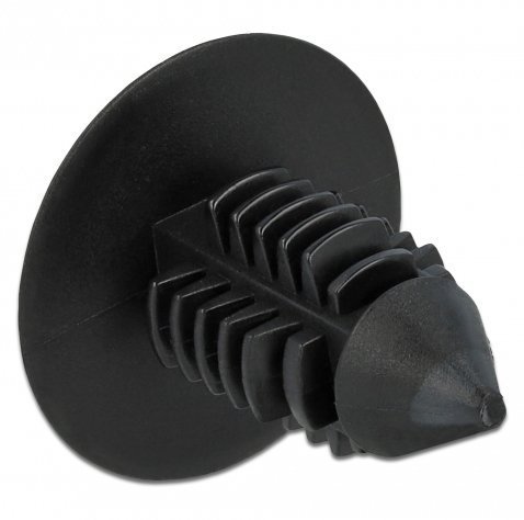 DELOCK Πλαστική τάπα  για κάλυψη οπών, 15x14.5mm, μαύρη, 10τμχ 1472