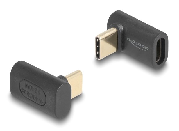 DELOCK αντάπτορας USB-C , αρσενικό σε θηλυκό, 240W, 40Gbps, μαύρος 6850