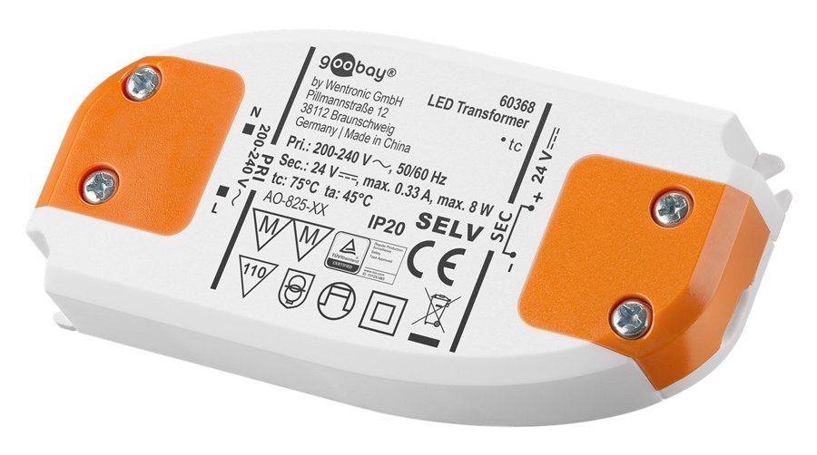 GOOBAY μετασχηματιστής LED , 24V, 8W, IP20 4358
