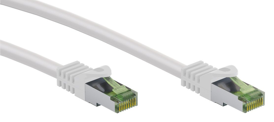 GOOBAY καλώδιο δικτύου , CAT 8.1 S/FTP, copper, GHMT, 0.50m, λευκό 9810
