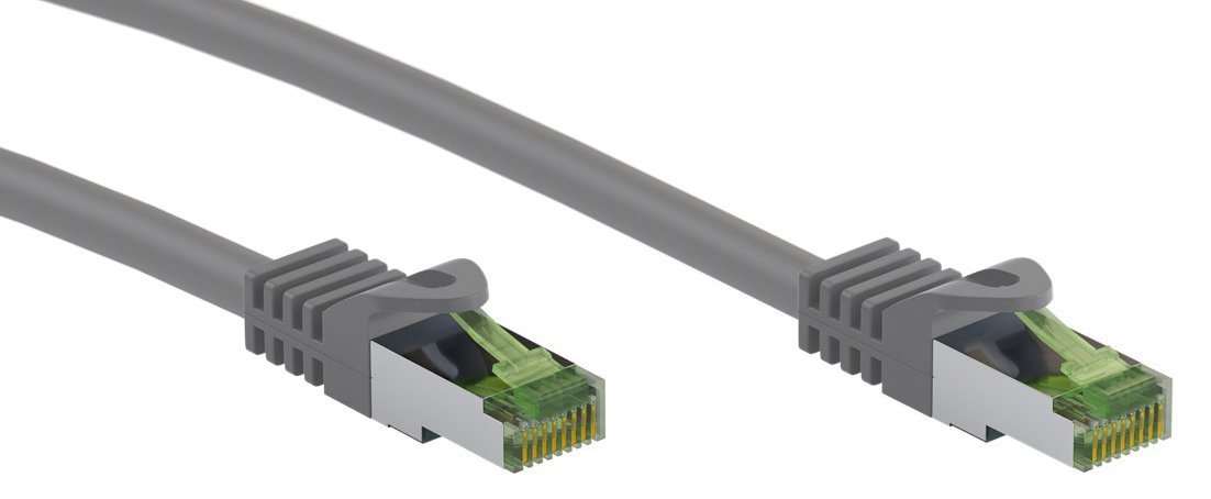 GOOBAY καλώδιο δικτύου , CAT 8.1 S/FTP, copper, LSZH, 15m, γκρι 4976