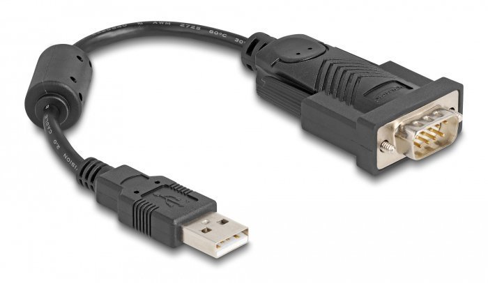 DELOCK αντάπορας USB σε RS-232 , 921.6Kbps, 0.25m, μαύρος 4999