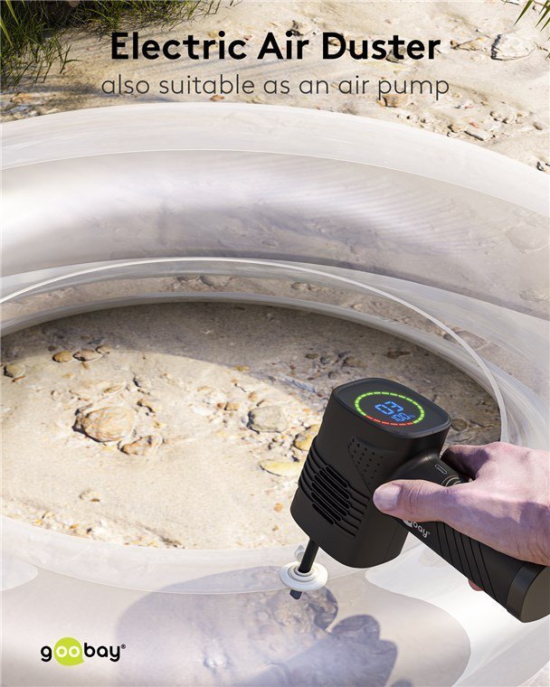 ilektriko air duster, LED othoni, 46.8W, 2000mAh, mayro 4992 Air duster - Skoypaki 4