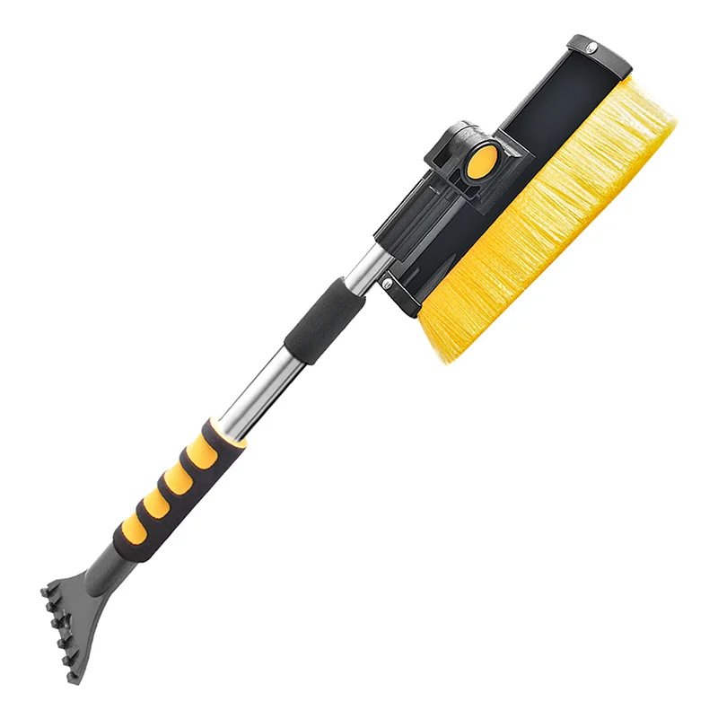 PROPLUS βούρτσα με ξύστρα πάγου , τηλεσκοπική έως 72cm, κίτρινη/μαύρη 8226