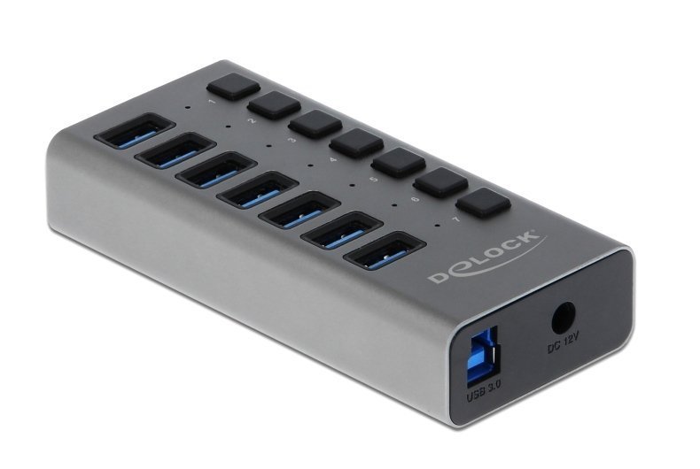 USB hub me diakoptes, 7x thyron, 5Gbps, gkri 3072 USB Hub