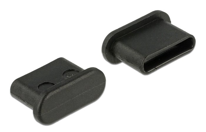 DELOCK κάλυμμα προστασίας για θύρα USB-C , μαύρο, 10τμχ 3904