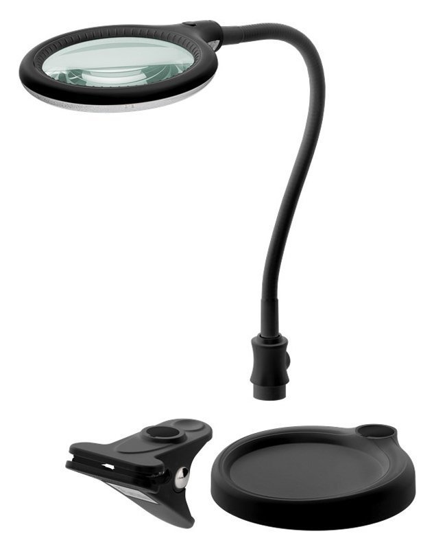 megethyntikos fakos me klip & vasi, LED, 3 dioptres 1.75x 6326 Megethyntikos fakos 1