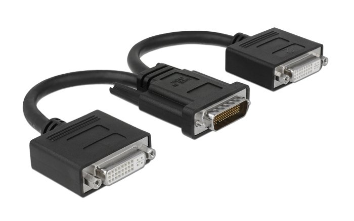 DELOCK αντάπτορας DMS-59 σε 2x DVI , 20cm, μαύρος 3865