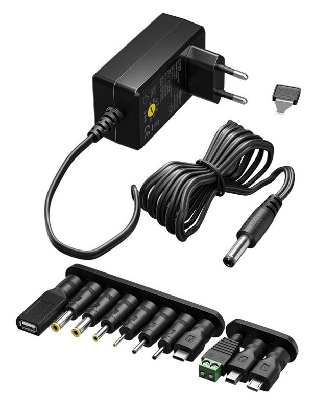 GOOBAY επιτοίχιος φορτιστής , 3V-12V, 3.6W, 12 tips 7087