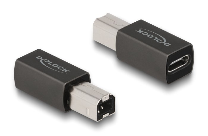 DELOCK αντάπτορας USB-C θηλυκό σε USB Type-B αρσενικό , γκρι 3812