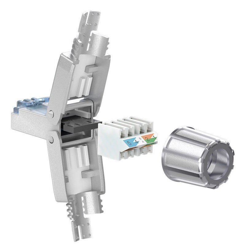 vysma RJ45, CAT 6A STP, tool-free, asimi 7321 Vysma 3