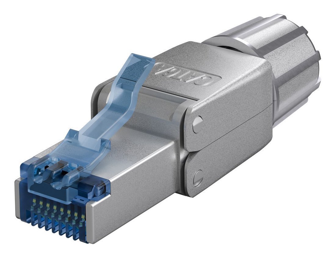 GOOBAY βύσμα RJ45 , CAT 6A STP, tool-free, ασημί 7321