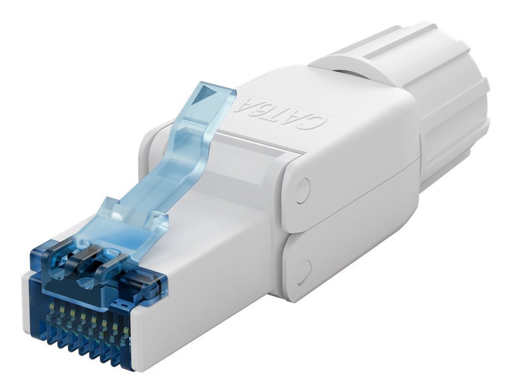 GOOBAY βύσμα RJ45 , CAT 6A UTP, tool-free, λευκό 8330