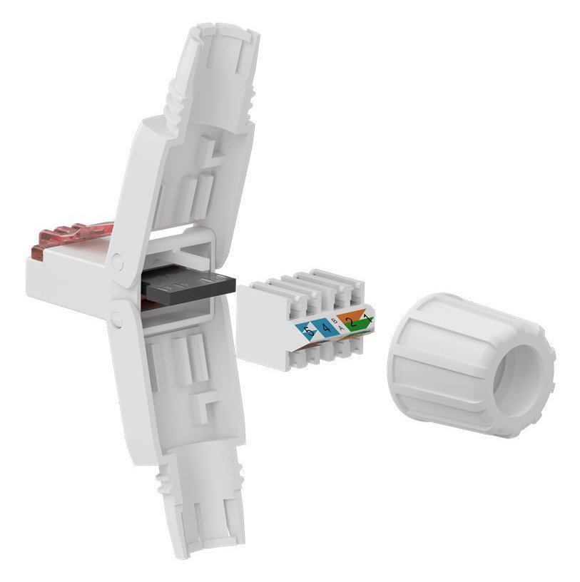 GOOBAY βύσμα RJ45 , CAT 6 UTP, tool-free, λευκό 7320 - Image 4
