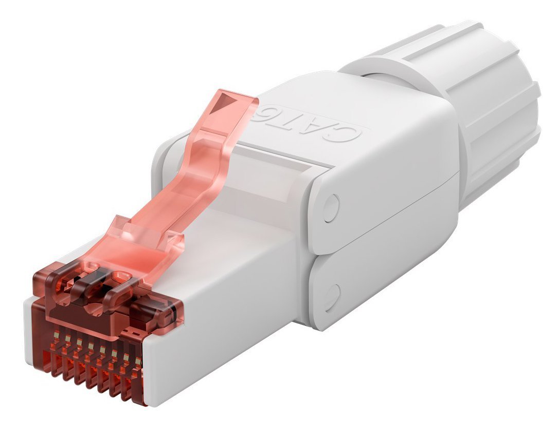 GOOBAY βύσμα RJ45 , CAT 6 UTP, tool-free, λευκό 7320
