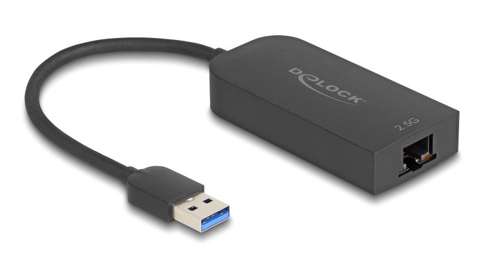 DELOCK αντάπτορας δικτύου , USB, 2.5Gbps Ethernet, μαύρος 8147