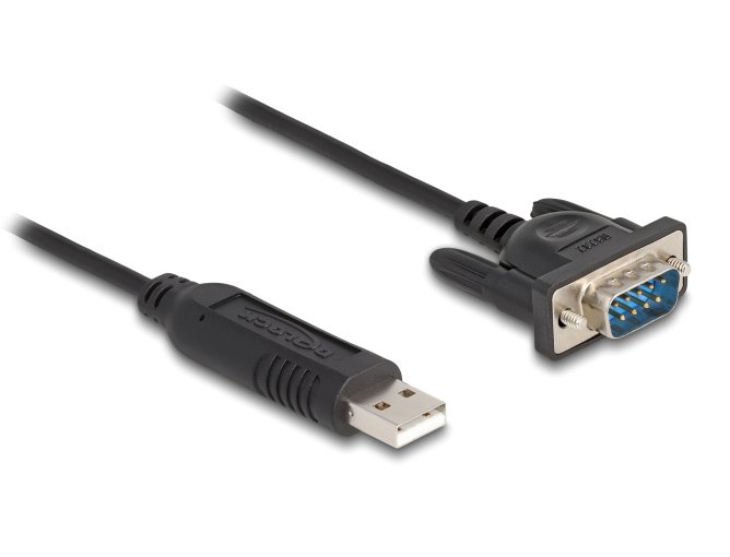 DELOCK καλώδιο USB σε RS-232 , 921.6Kbps, 50cm, μαύρο 5848