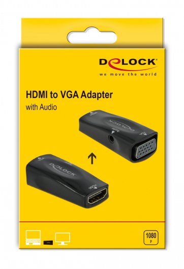 antaptoras HDMI se VGA, me audio, 1080p/60Hz, mayros 4995 Full HD