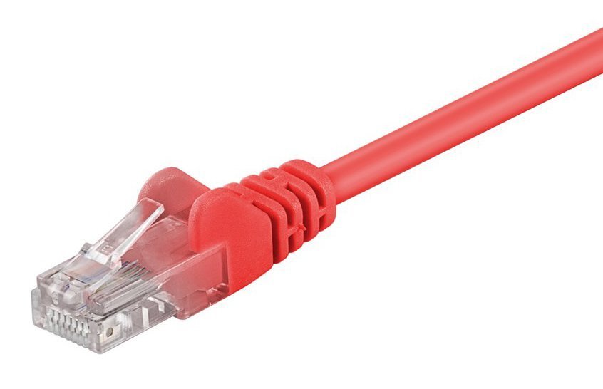 GOOBAY καλώδιο δικτύου , CAT 5e U/UTP, CCA, 1m, κόκκινο 7275