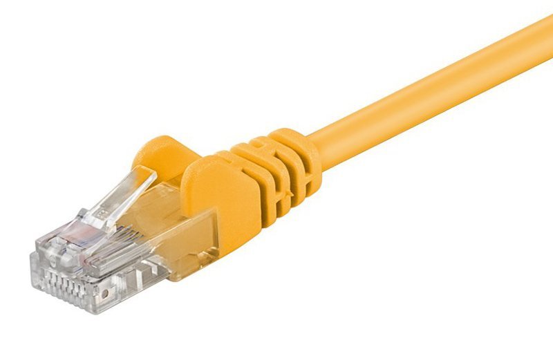 GOOBAY καλώδιο δικτύου , CAT 5e U/UTP, CCA, 2m, κίτρινο 9091