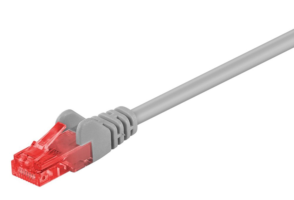 GOOBAY καλώδιο δικτύου , CAT 6 U/UTP, CCA, 3m, γκρι 6108