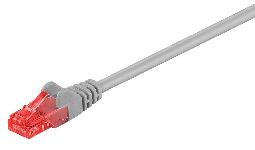 GOOBAY καλώδιο δικτύου , CAT 6 U/UTP, CCA, 10m, γκρι 6661