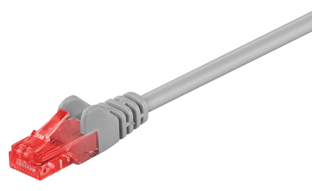 GOOBAY καλώδιο δικτύου , CAT 6 U/UTP, CCA, 15m, γκρι 6350