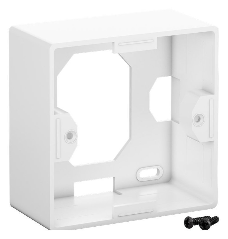 GOOBAY επιτοίχια πρίζα CAT 6a , 2x RJ45, 80x80mm, λευκή 2243 - Image 4
