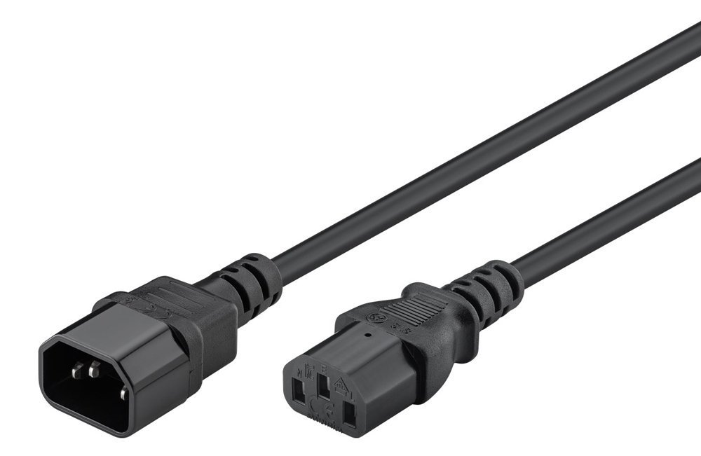 GOOBAY καλώδιο προέκτασης τροφοδοσίας , 0.75mm², 1.5m, μαύρο 3502