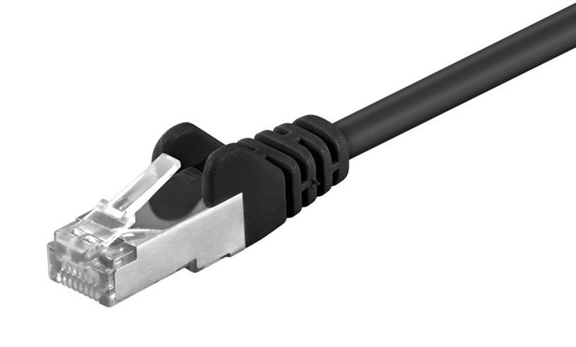 GOOBAY καλώδιο δικτύου , CAT 5e F/UTP, CCA, 100MHz, 2m, μαύρο 9573