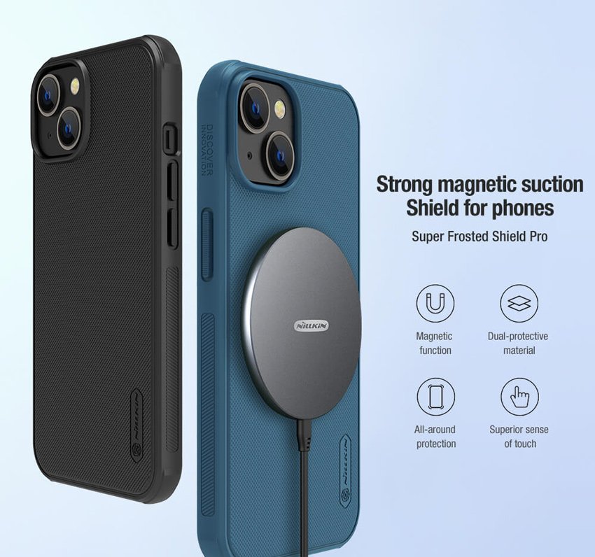 NILLKIN θήκη Super Frosted Shield Pro Magnetic για iPhone 14 Plus, μαύρη 4494 - Image 2