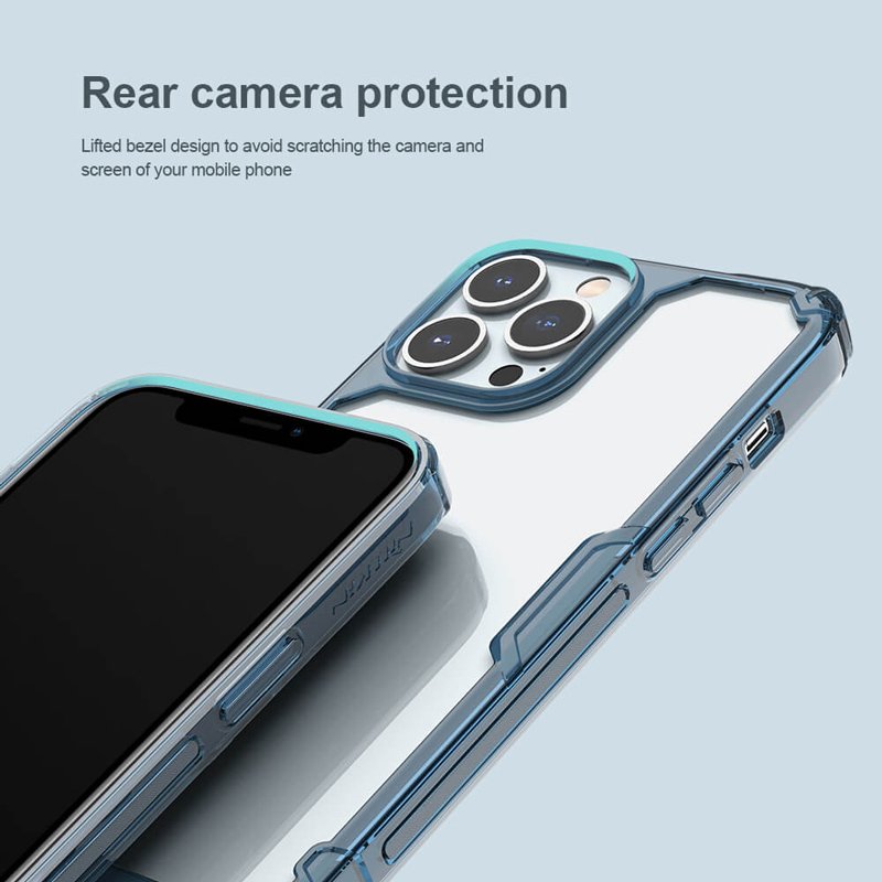 NILLKIN θήκη Nature Pro για Apple iPhone 14 Pro Max, μπλε & διάφανη 3960 - Image 2