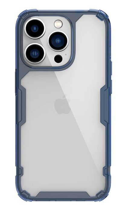 NILLKIN θήκη Nature Pro για Apple iPhone 14 Pro Max, μπλε & διάφανη 3960