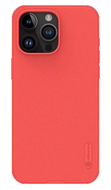 thiki Super Frosted Shield Pro gia iPhone 15 Pro Max, kokkini 5884 APPLE