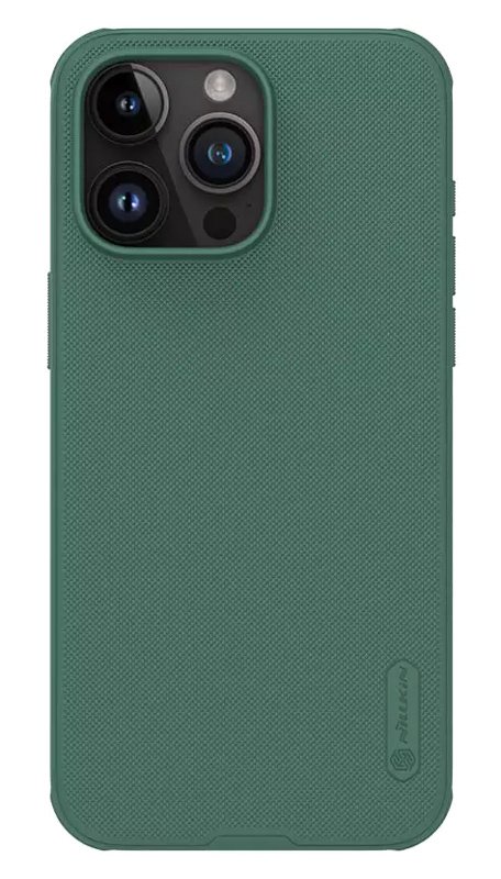 thiki Super Frosted Shield Pro gia iPhone 15 Pro Max, prasini 5885 APPLE