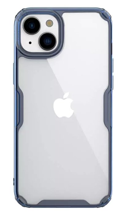 NILLKIN θήκη Nature Pro για iPhone 15, διάφανη-μπλε 5921