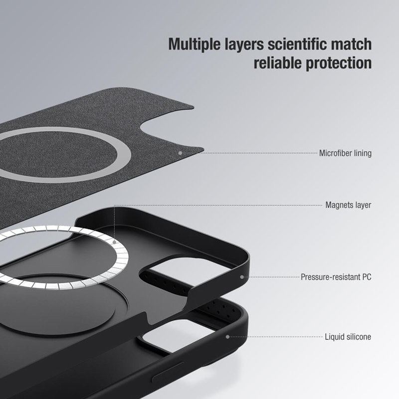 thiki CamShield Silky Magnetic Silicone gia iPhone 15 Plus, mayri 5950 APPLE