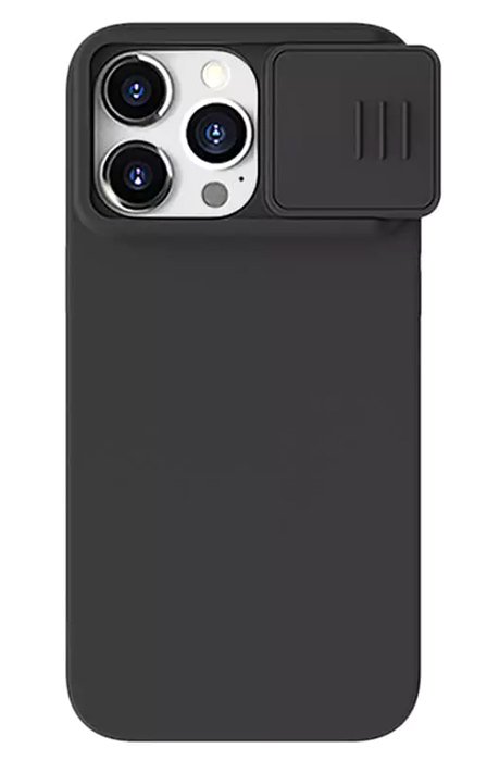 NILLKIN θήκη CamShield Silky Magnetic Silicone, iPhone 15 Pro Max, μαύρη 5951