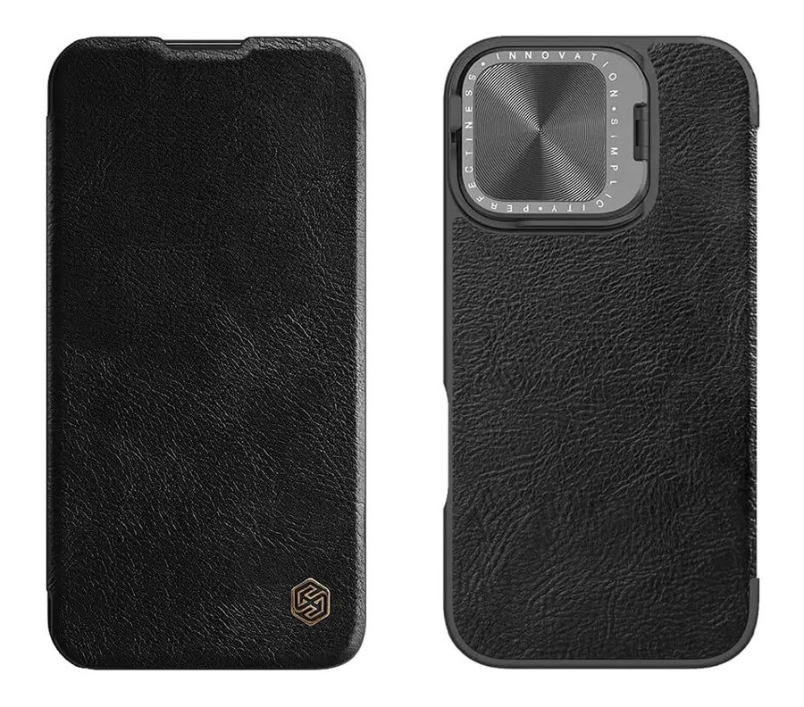 NILLKIN θήκη Qin Prop Leather για iPhone 1 Pro, δερμάτινη, μαύρη 7558