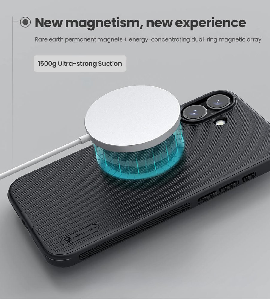 NILLKIN θήκη Super Frosted Shield Pro Magnetic για Apple iPhone 17, μαύρη 9506 - Image 2