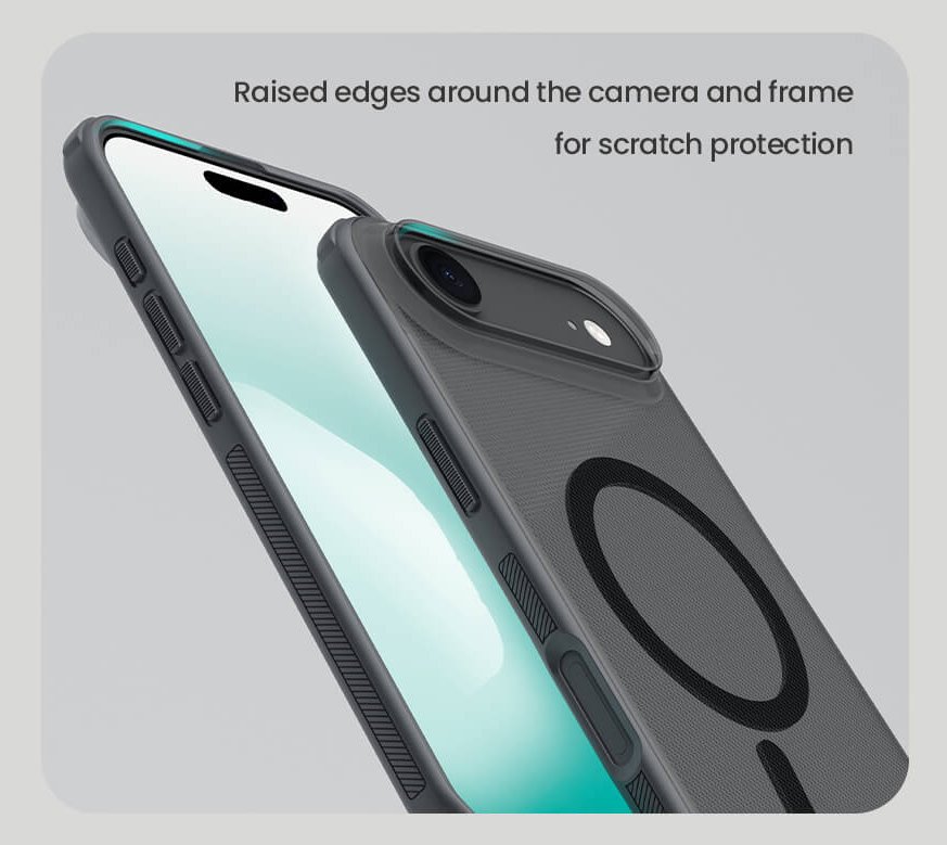 NILLKIN θήκη Super Frosted Shield Pro Magnetic για Apple iPhone 17 Air, διάφανη/μαύρη 9509 - Image 3
