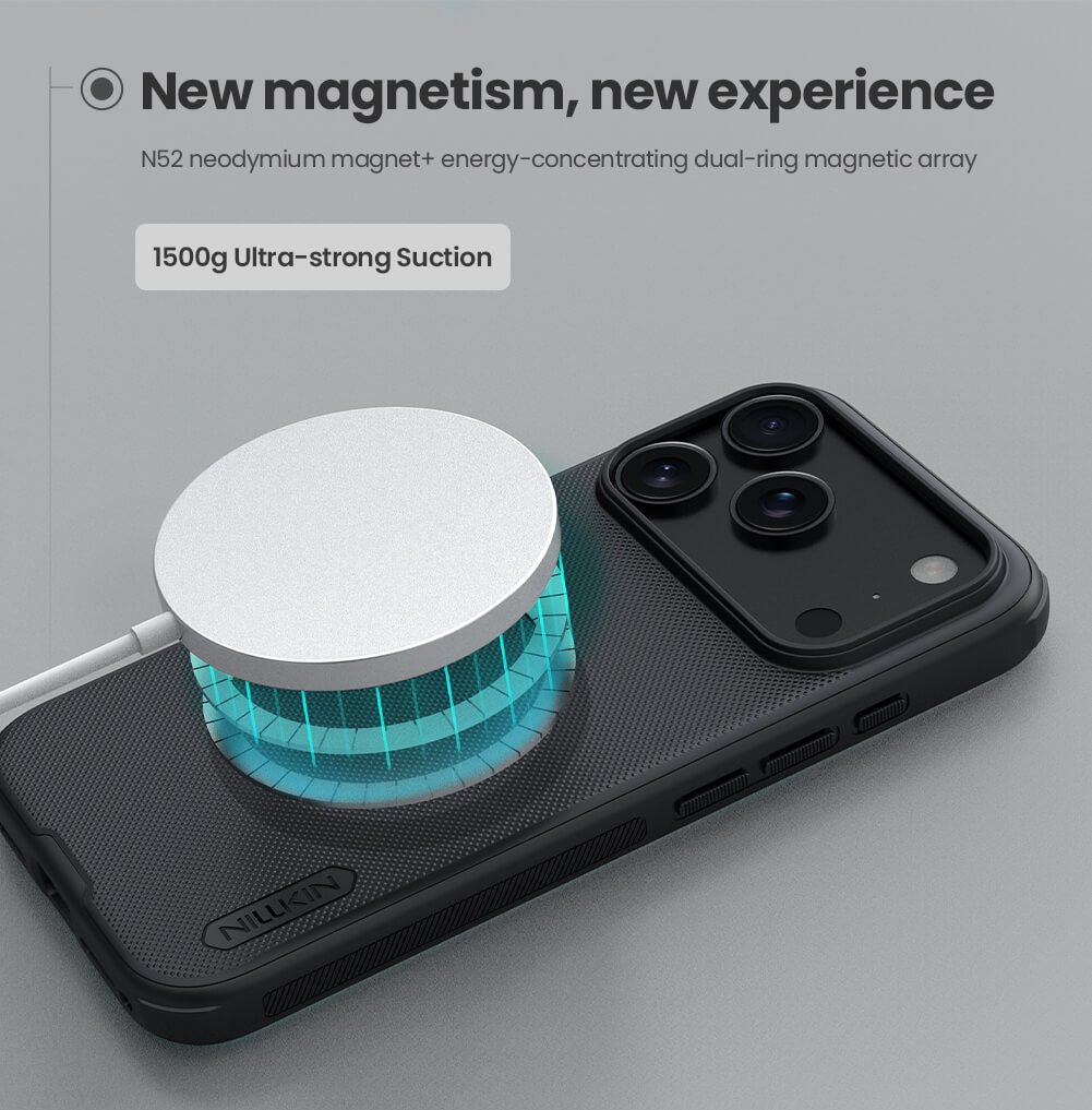 NILLKIN θήκη Super Frosted Shield Pro Magnetic για Apple iPhone 17 Pro, μαύρη 9510 - Image 2