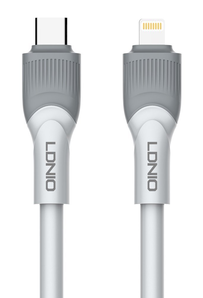 LDNIO καλώδιο Lightning σε USB-C LC02I, 30W PD, 2m, γκρι 5633