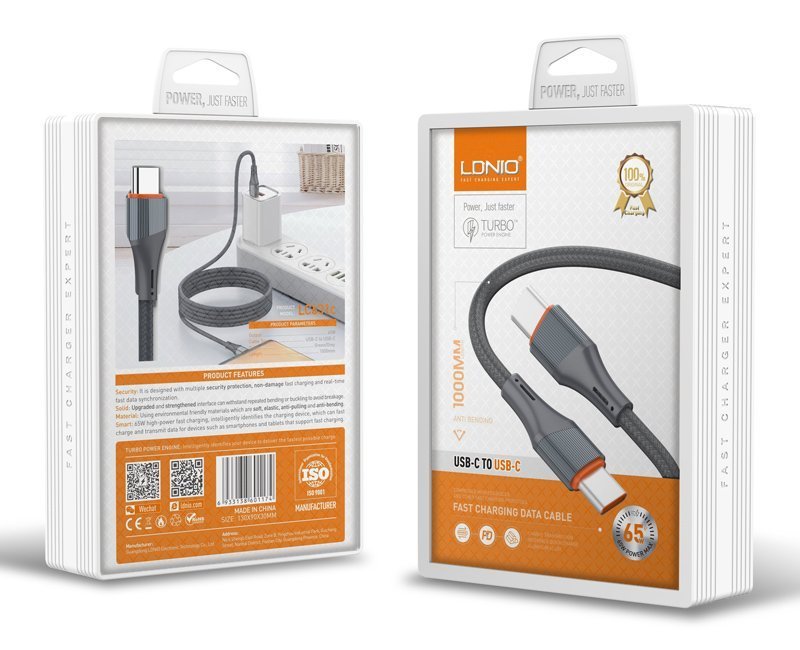 kalodio USB-C se USB-C LC31C, 5W PD, 1m, gkri 5638 65 watt